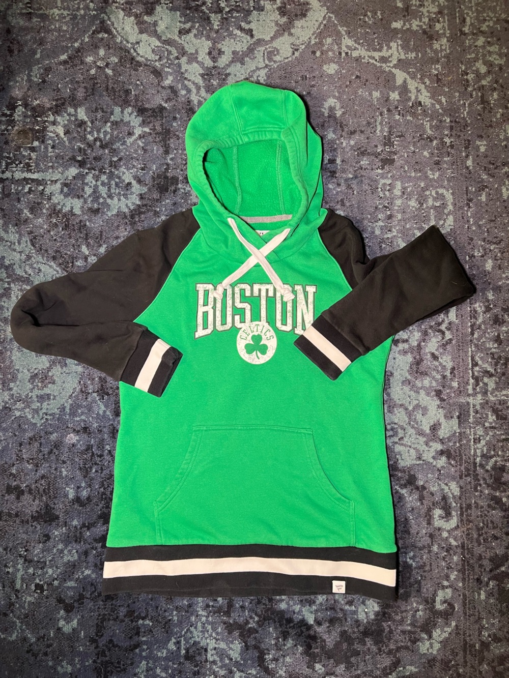 Fanatics Kids Green and Black Boston Celtics Hooded Sweatshirt